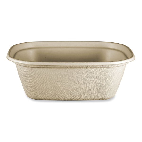 World Centric Fiber Containers, 48 oz, 8.7 x 6.5 x 3.1, Natural, Paper, 400PK CT-SC-U3-LFP - main